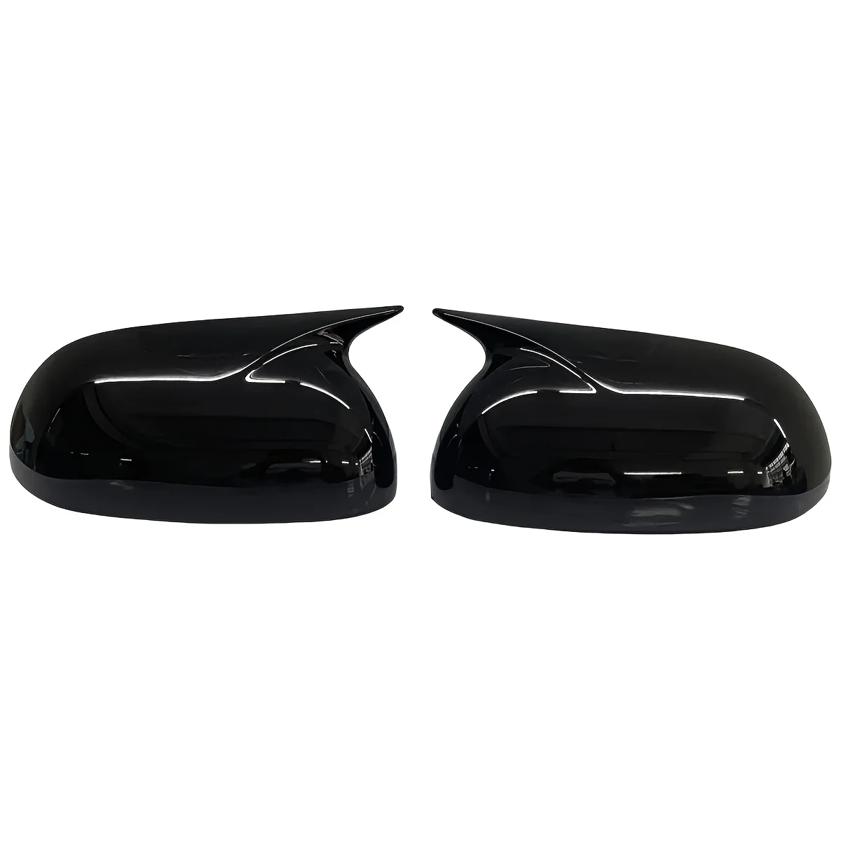 Auto-Seitenspiegelabdeckung Rückspiegelgehäuse-Aufsatz für Kia Picanto 2012-2025 Spiegelkappe Glänzend Schwarz/Carbon-Look – Detail 4