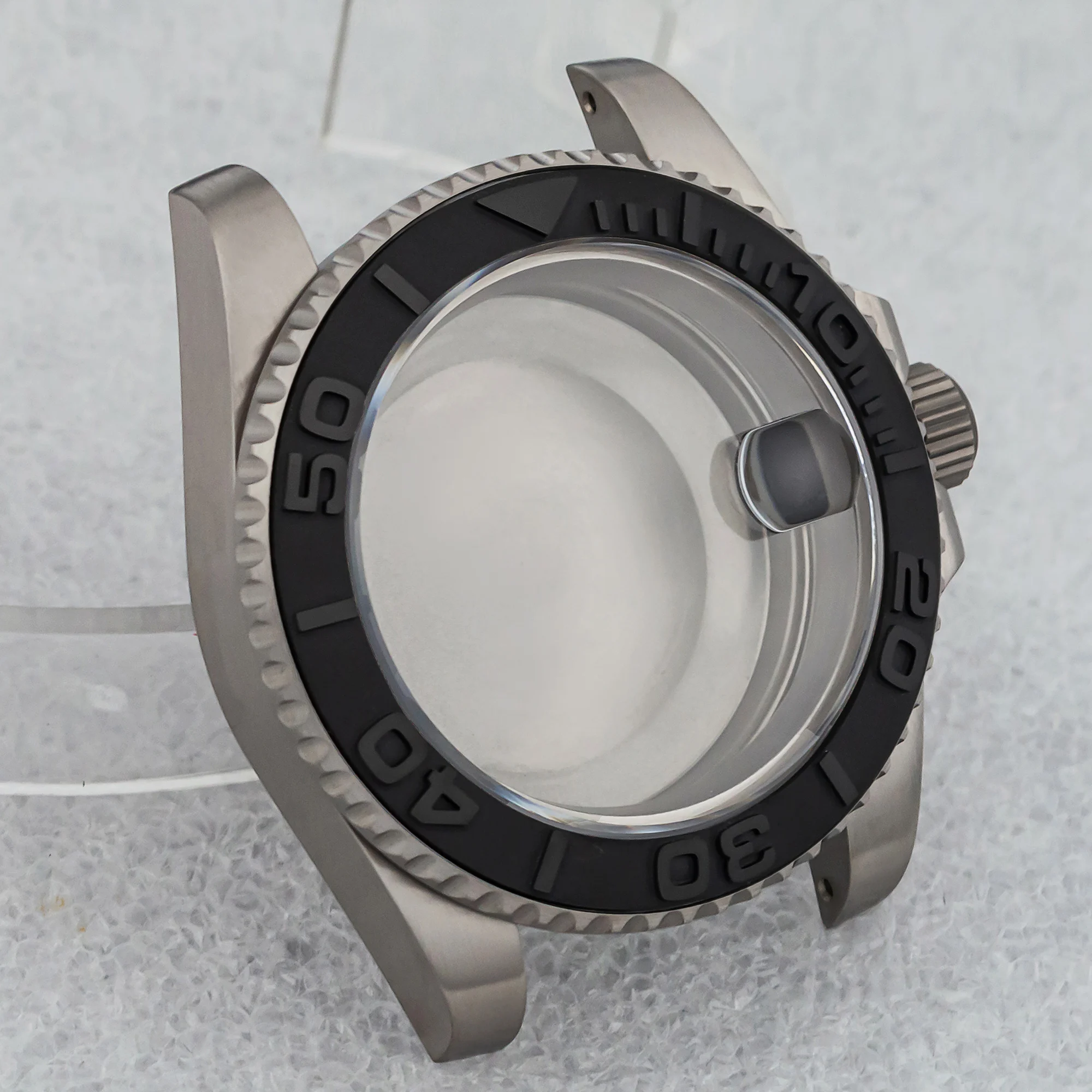 Titanium Watch Case Yacht-master Case 10ATM Waterproof Sapphire Glass Titanium Watch Case For ETA2824 NH35 NH36 Movement