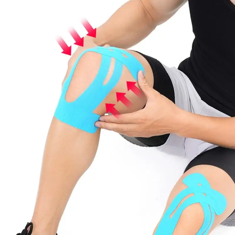 

1 Piece Breathable Precut Knee Athletic Tape For Shoulder Muscle Support Kinesiology Tape For Knee Sport Protection Patches