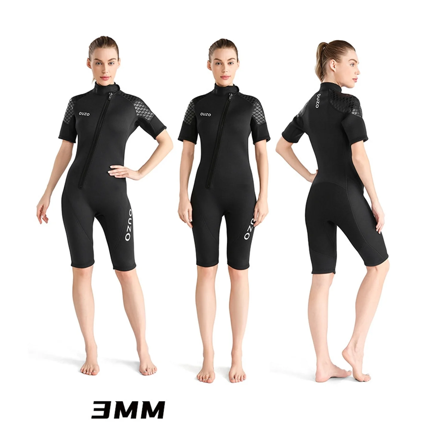 

New 3mm Diving Suit Men And Women Short-Sleeved Shorts Diving Suit Thick Warm Cold Surfing Suit Jellyfish Suit Wet Suit