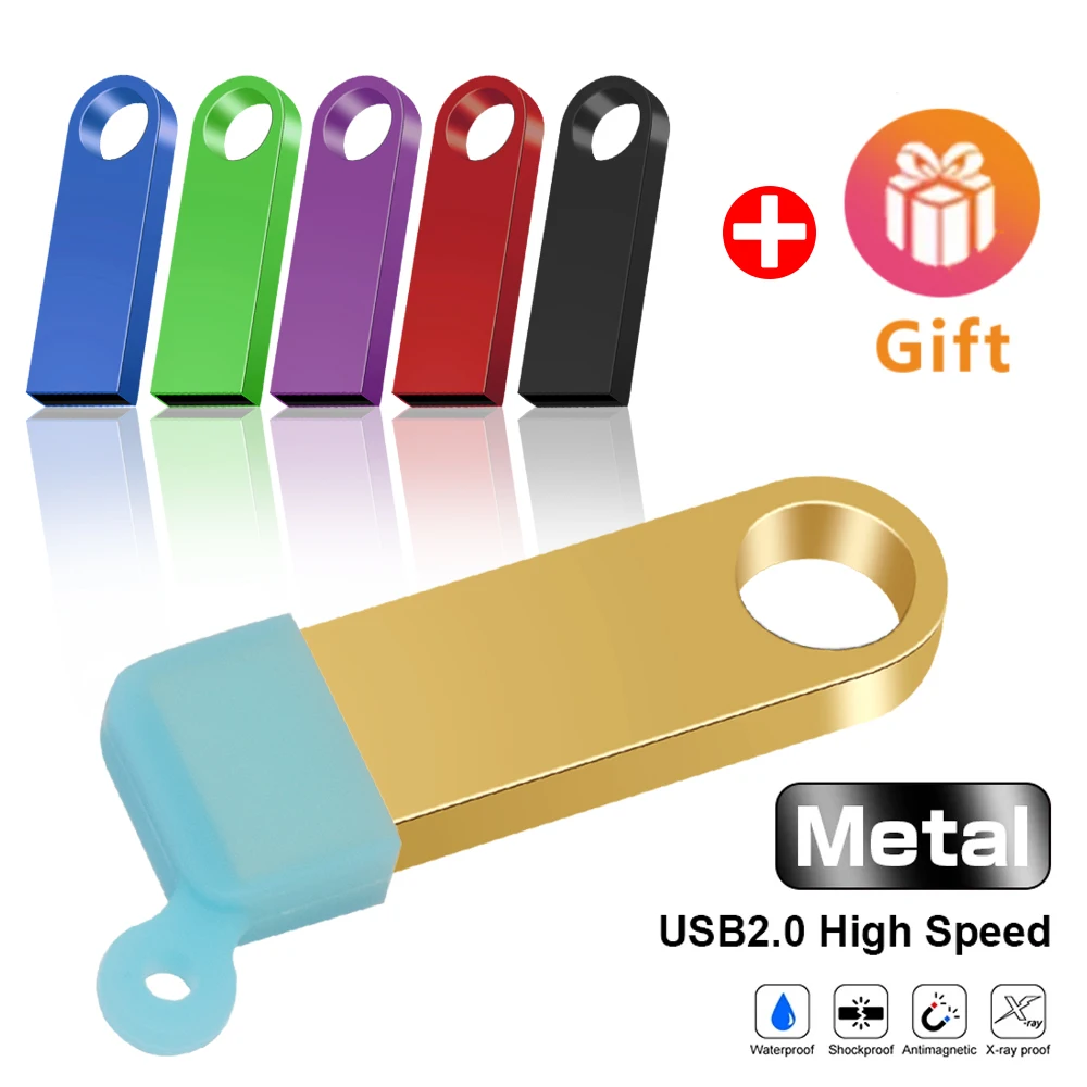 metal memory usb flash drive 32GB pendrive 4GB 128GB 64GB waterproof pen drive 16GB 8GB flash usb2.0 cle usb stick Custom logo