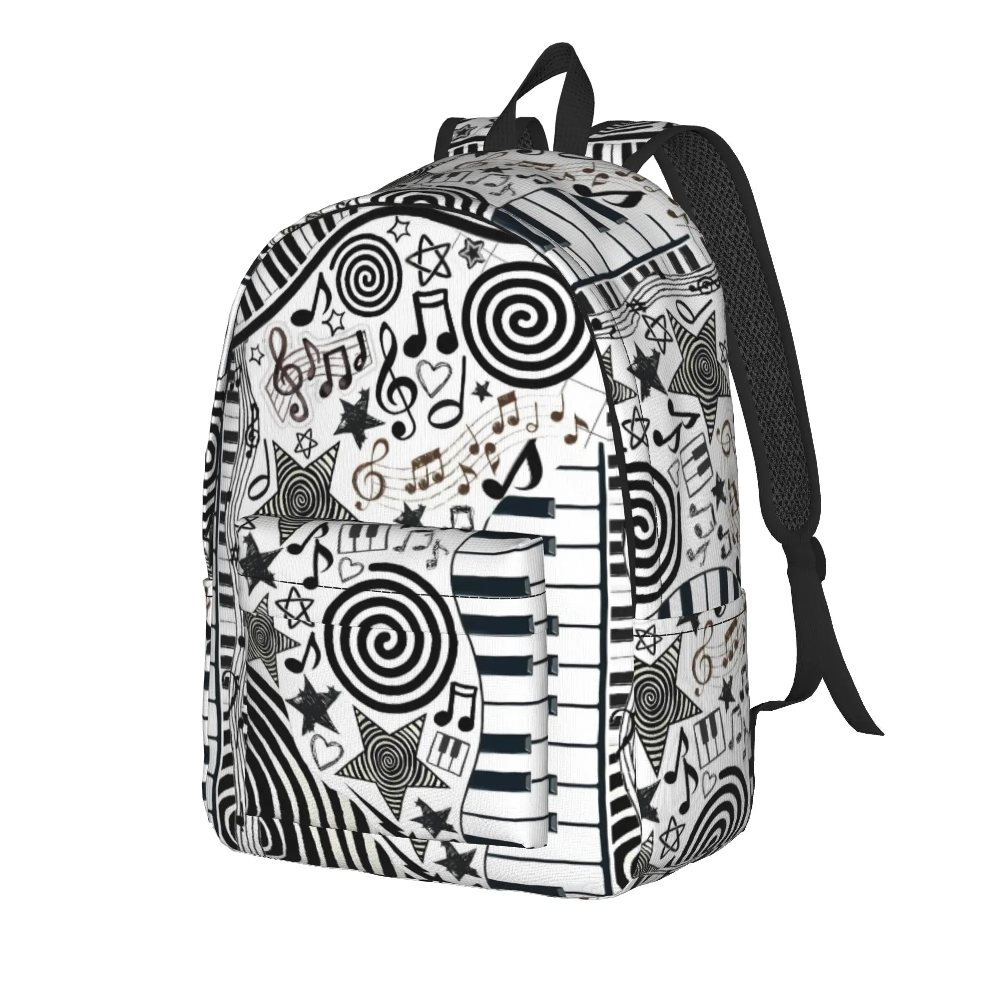 Personalized Piano Mochilas Mujer Polka Dot Backpack Modern Backpacks Male College Big High School Bags High Quality Rucksack