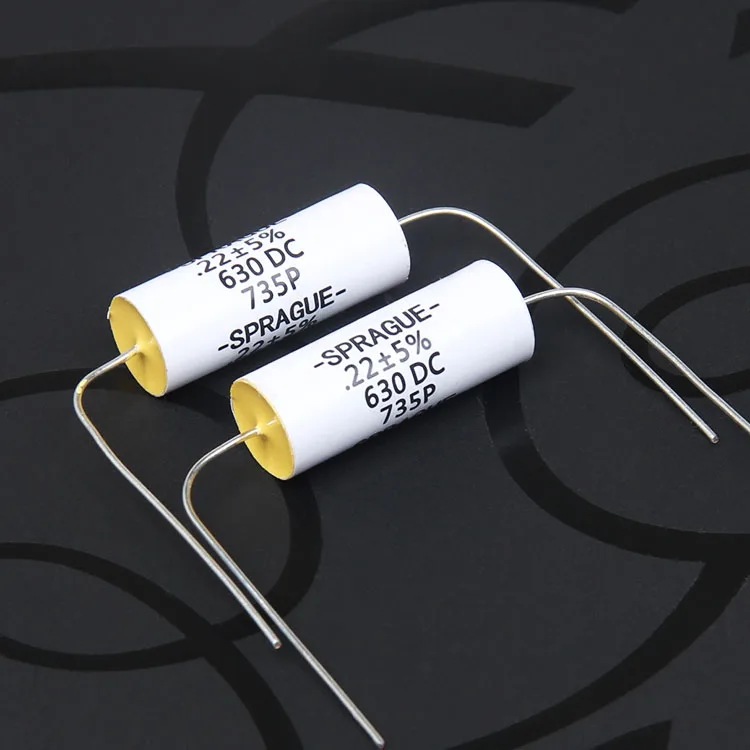 1pcs Axial electrolytic capacitor 0.22uF 0.1uF  0.47uF 2.2UF 630V SPRAGUE 735P axial HI-FI capacitor coupling film capacitor