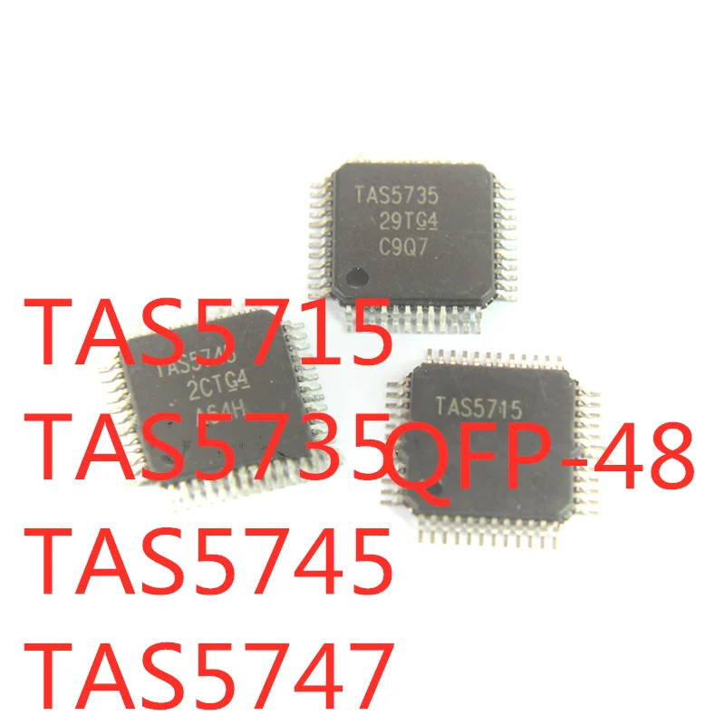 2PCS/LOT TAS5715 TAS5735 TAS5745 TAS5747 PHPR QFP-48 SMD LCD Class D Audio Amplifier Chip In Stock GOOD Quality