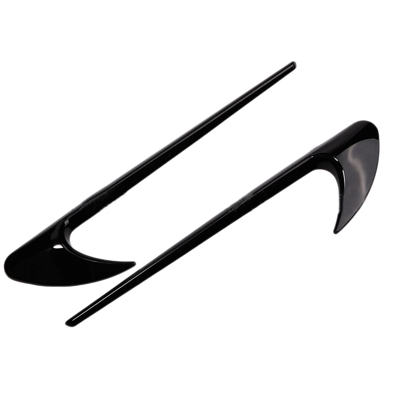 Side Fender Trim carro para Mercedes Benz, E Classe W213 Classe C W205, Refit E63S, AMG Acessórios, preto, 2pcs