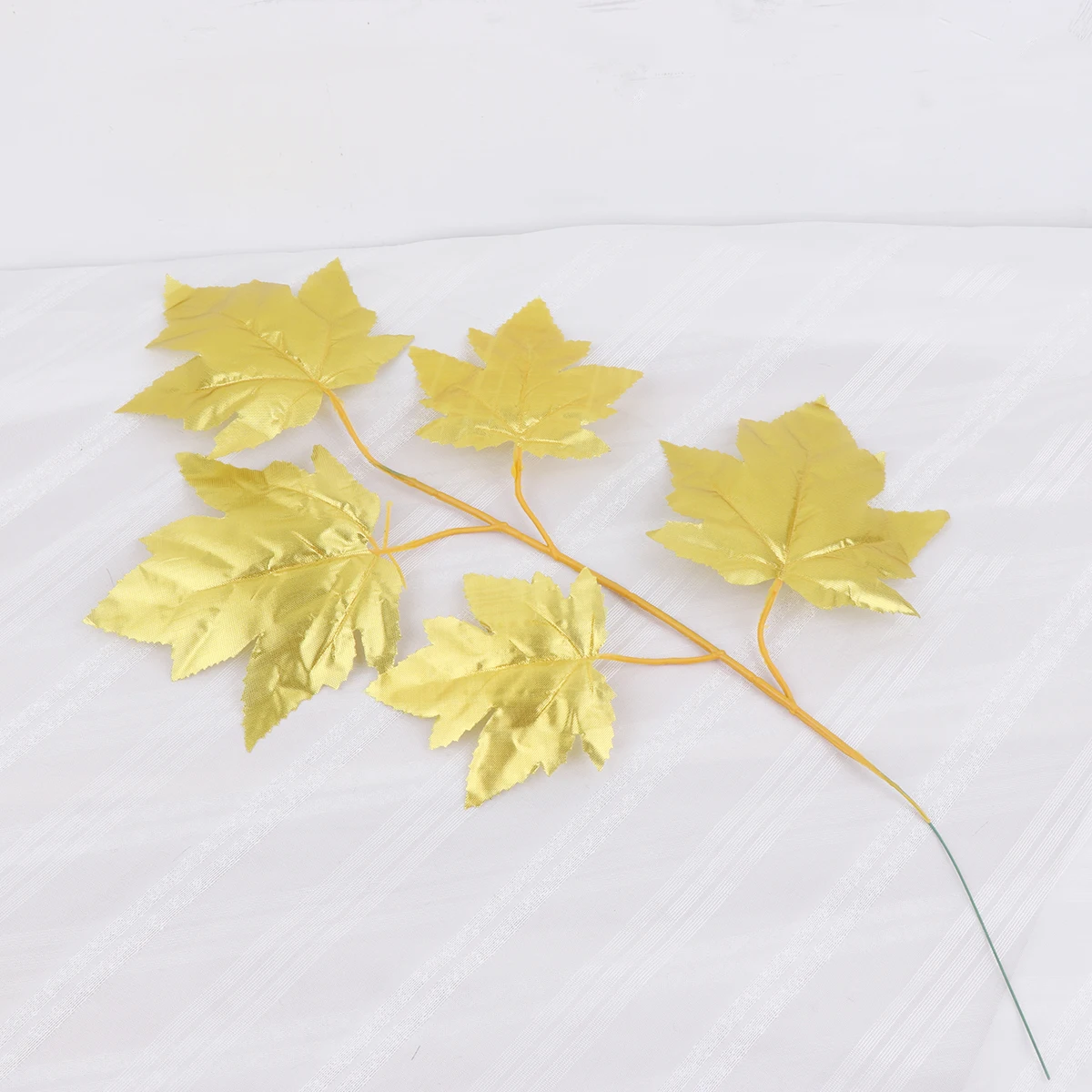 

5Pcs Leaf Branch Realistic Artificial Leaves for Wedding Christmas Party Holiday Event Decoration