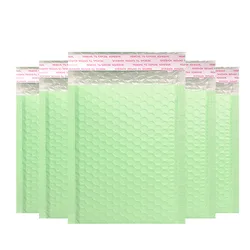 Impermeável Envelope Bolha para Embalagem de Presente, Mini Mailer Bubble, abacate saco de plástico verde, pequeno Envelope, Suprimentos Bussniess, 7 Tamanhos