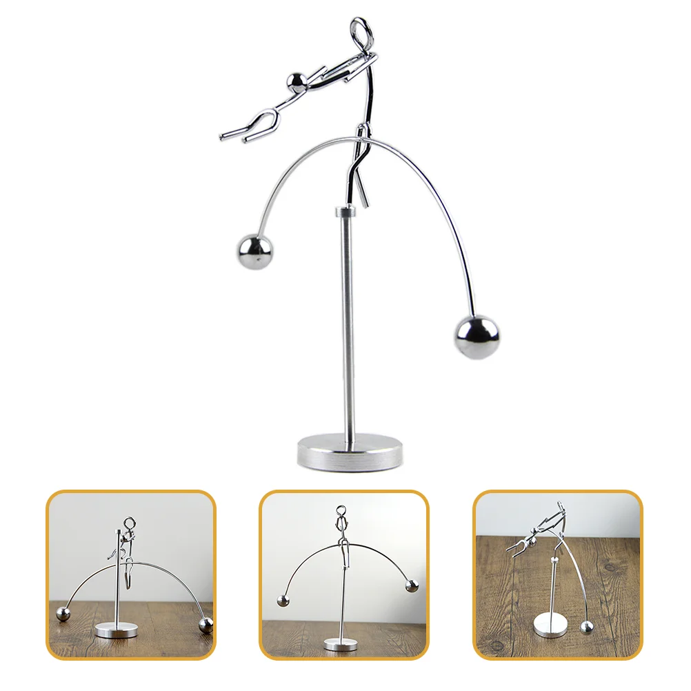 Balance Adornment for Desk Statue Physics Balancing Decor Aluminum Perpetual Motion Lovers