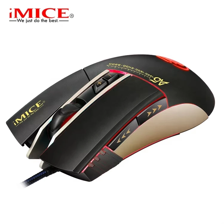 iMICE A5 Mini USB 3D Wired Mouse Optical 3200 DPI Gaming Mice For Laptop Notebook PC Desktop Computer For Macbook Ultra Thin