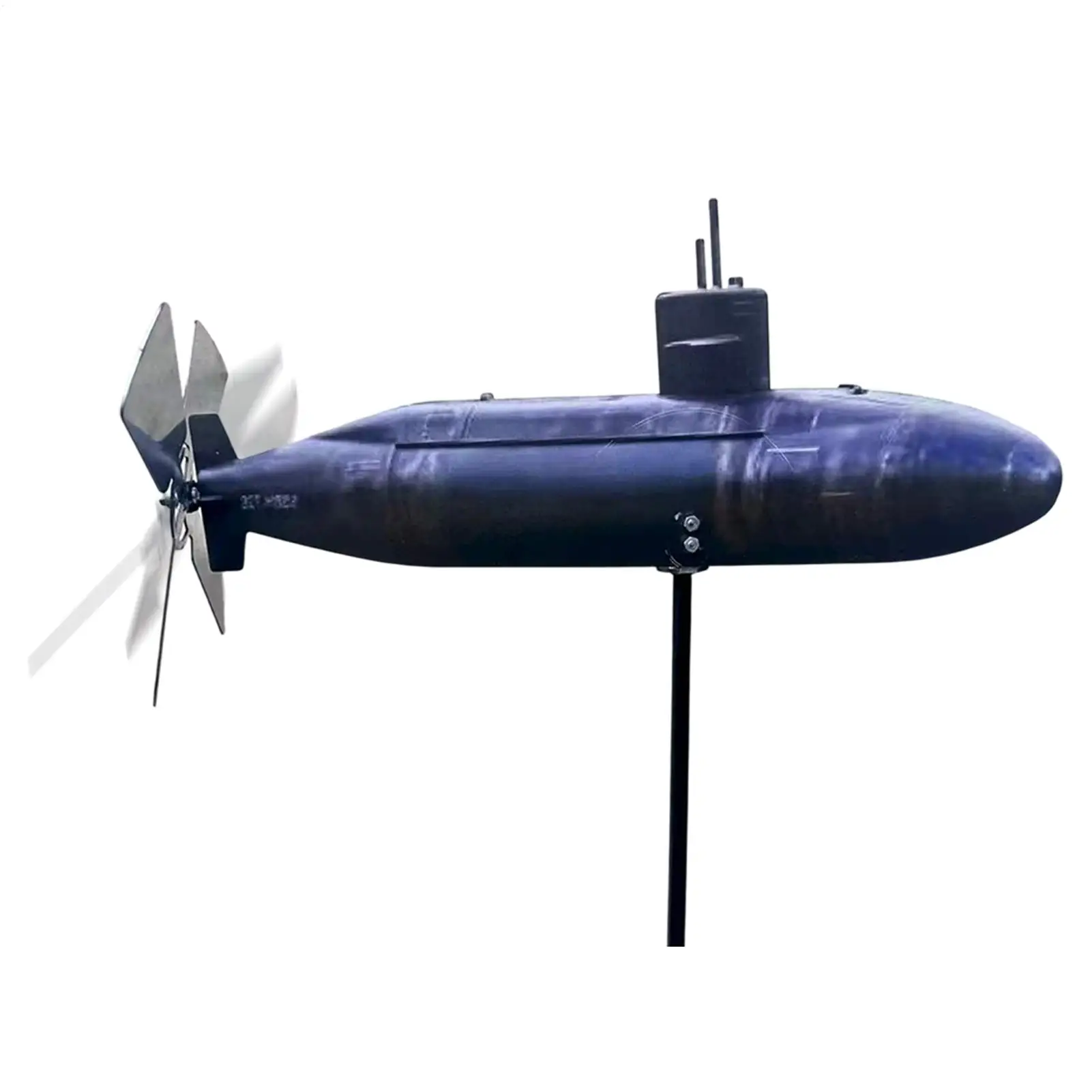 Submarine Wind Spinner Submarine Motion Art Wind Sculpture Garden Decor Decorative Windmill for Front Yard Patio Porch Backyard
