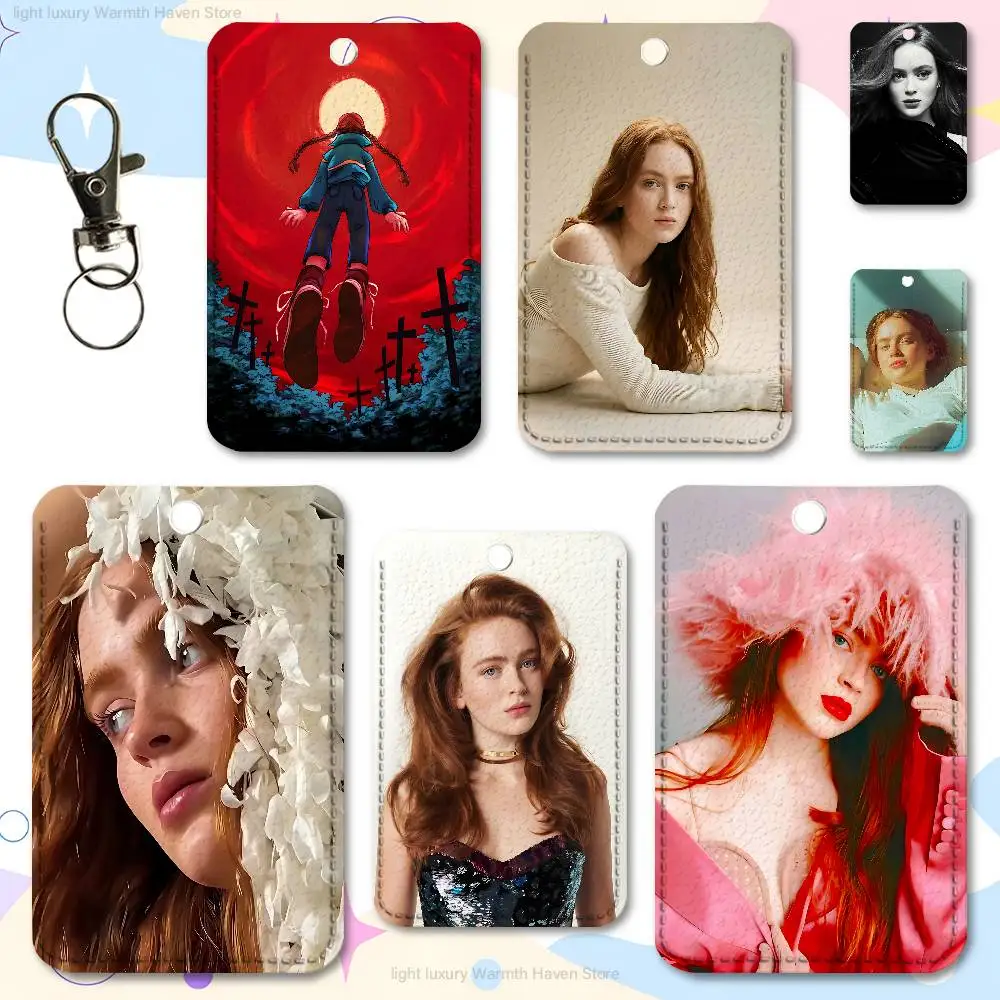 

Actor S-Sadie S-Sink Premium PU Leather Card for Daily Use Holder Card Case with Metal Carabiner Customizable Design