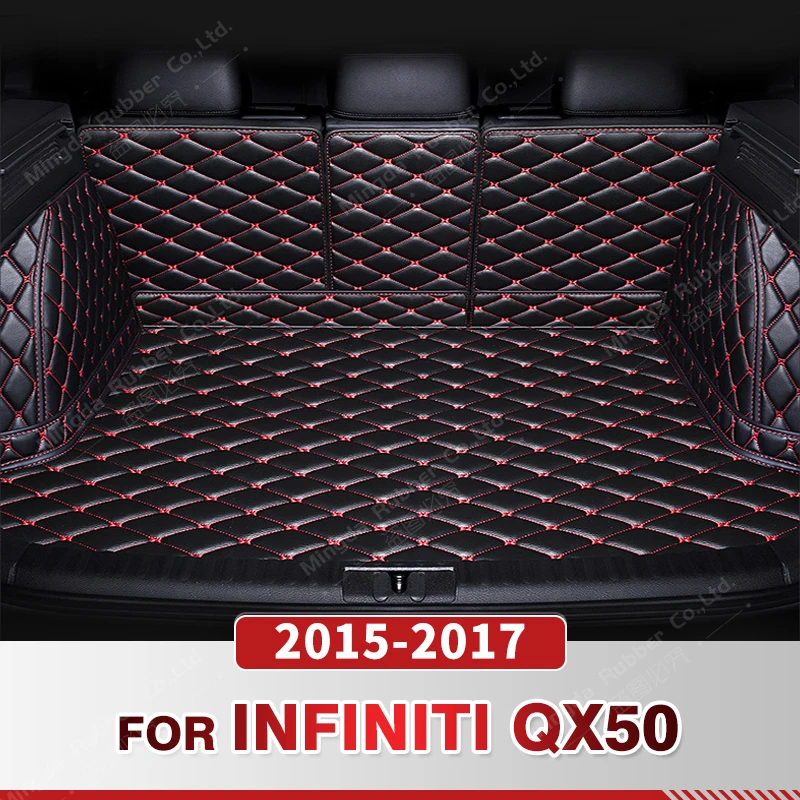 

Auto Full Coverage Trunk Mat For Infiniti QX50 2015-2017 16 Car Boot Cover Pad Cargo Liner Interior Protector Accessories