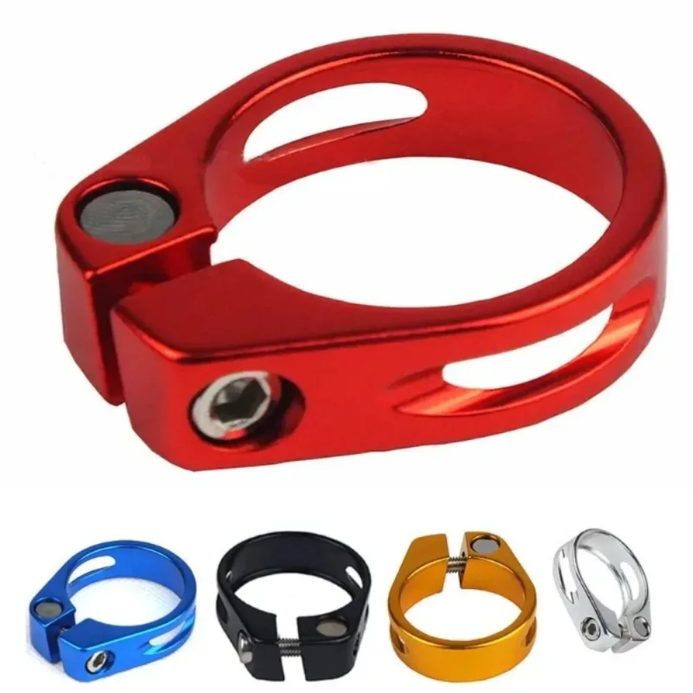 

1pc 31.8/34.9mm Aluminum Alloy Seatpost Clamp MTB Bike Seat Tube Clip for Secure Saddle Mounting Durable Bicycle Component