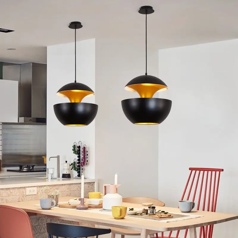 

Light Luxury Restaurant Energy Saving Bedroom Bedside Lamp Creative Industrial Wind Single Head Small Chandelier Simple Retro