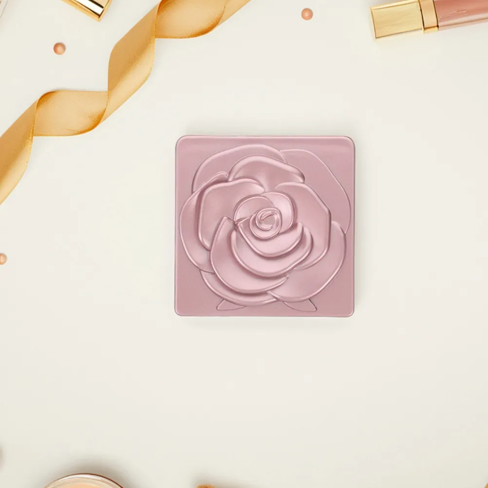 

Компактное складное зеркало для макияжа с увеличением, портативное, маленькое, с узором розы, карманное зеркало для женской сумочки