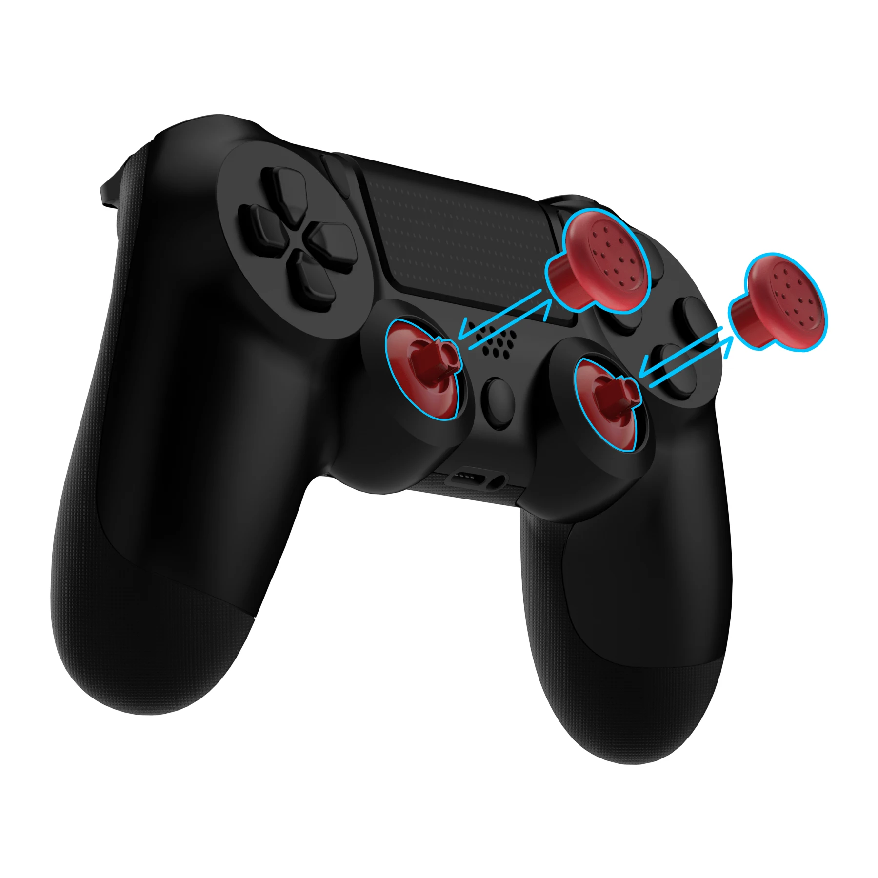 EXtremeRate-Thumbstick ergonomique interchangeable, manette PS5, manette PS4 tous modèles avec 3 JoysUniverse