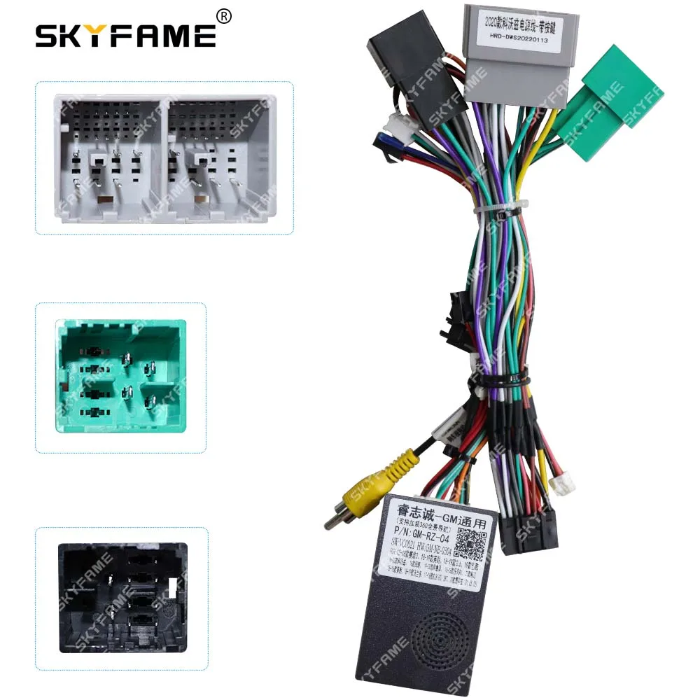 

SKYFAME Car 16pin Wiring Harness Adapter Canbus Box Decoder Radio Power Cable For Chevrolet Cavalier Onix Orlando G-RZ-GM54