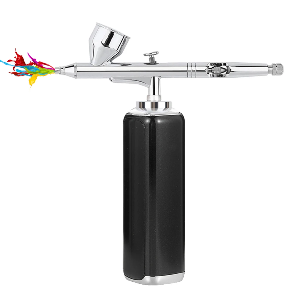 Portable Cordless Airbrush Kit - Dual Action Airbrush Gun for Makeup, Nail Art, Tattoos, and Cakes