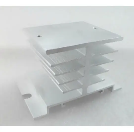 1pc Single Phase Solid State Relay SSR Aluminum Heat Sink Dissipation Radiator Newest, Suitable for 10A-40A Relay