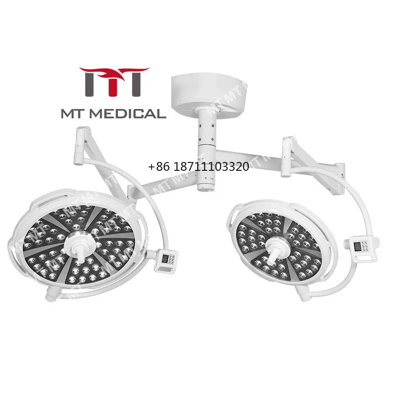 

MT MEDICAL Hot Selling LED Double Arms Ceiling Mounted Shadowless Surgery Operating Lamp