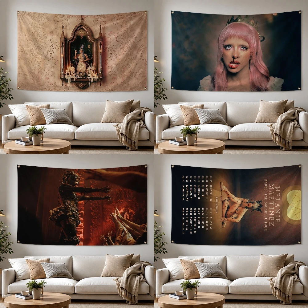 M-Melanie Martinez HADES Singer Outdoor Flag For Home Camping Party Club Decor Garden Yard Wall Hanging Banner