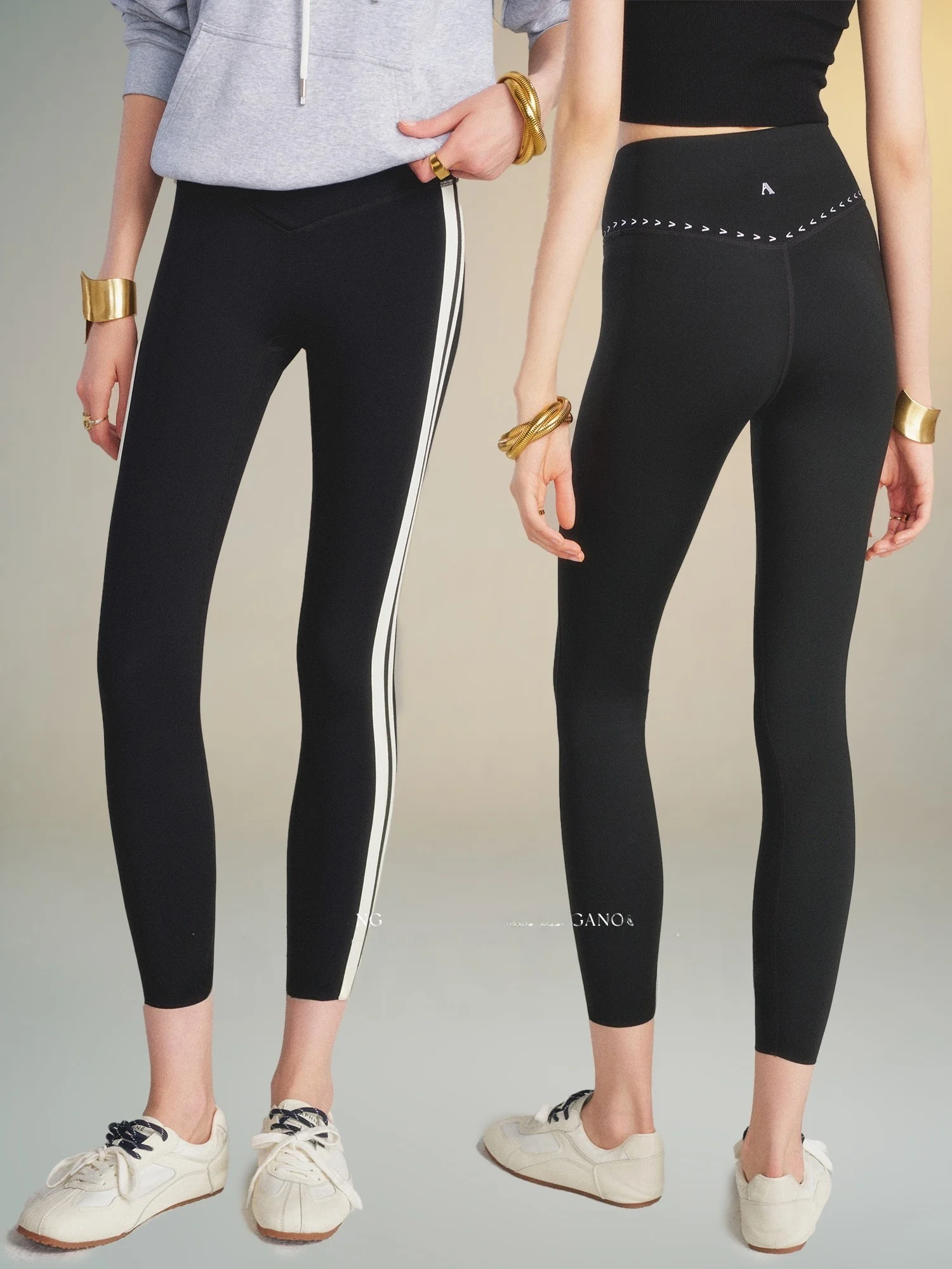 

Sl High-Waisted Yoga Pants Tummy Control Butt Lifting Slimming Long Leggings for Casual Wear Nylon Spandex Blend