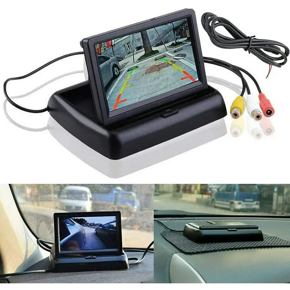 

Камера заднего вида HD с ночным видением и 4,3-дюймовым цифровым TFT-монитором, складной ЖК-дисплей, водонепроницаемая система парковки для седанов, внедорожников и грузовиков