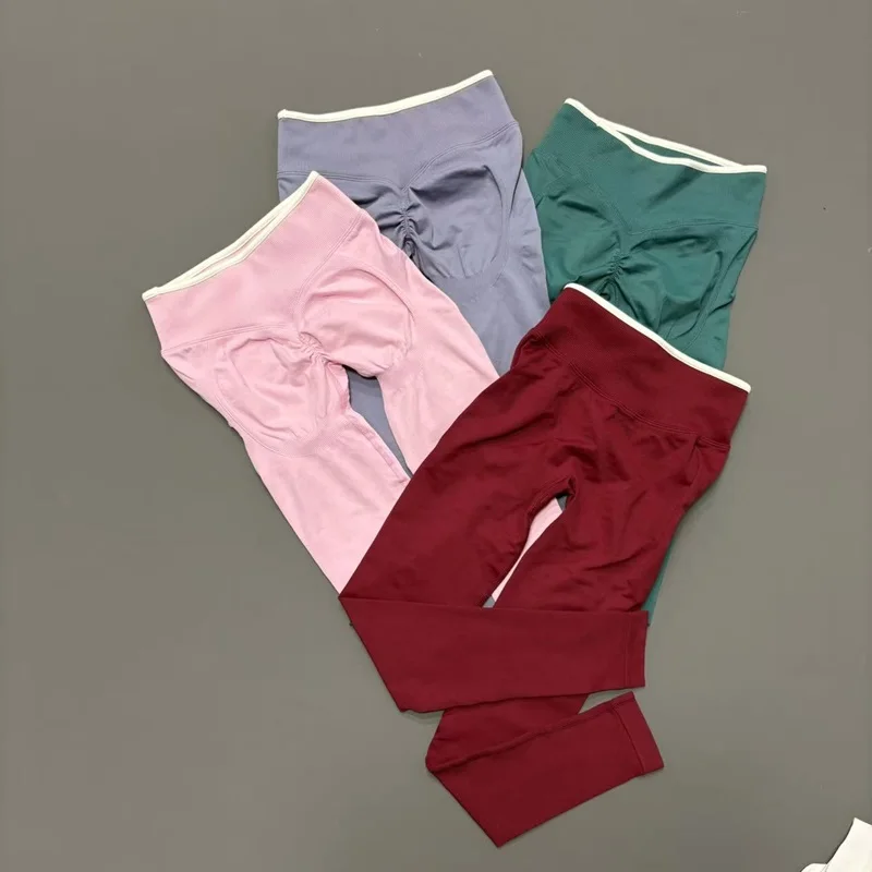 Sculpt Scrunch Leggings Women High Waist Seamless Tummy Control Slim Fit Breathable Soft Yoga Gym Running Fitness Pants - view 2