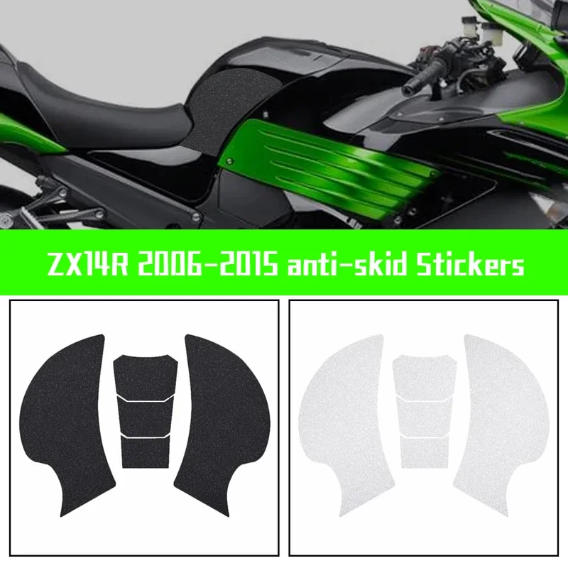 For Kawasaki ZX-14R zx14r 2006-2015 motorcycle anti slip fuel oil tank pad side knee grip decal protector Sticke