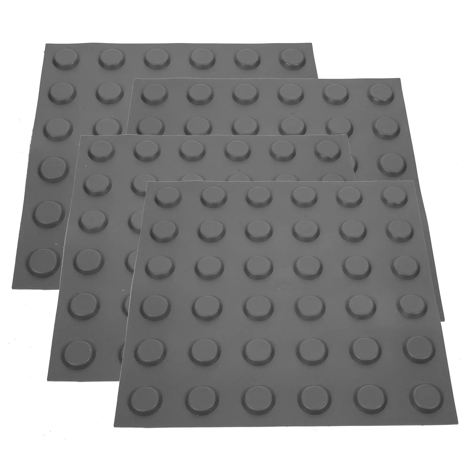 4 Sheets of Multifunctional Blind Bricks Practical Blind Boards Patio Sidewalk Boards Walkway Floor Stickers