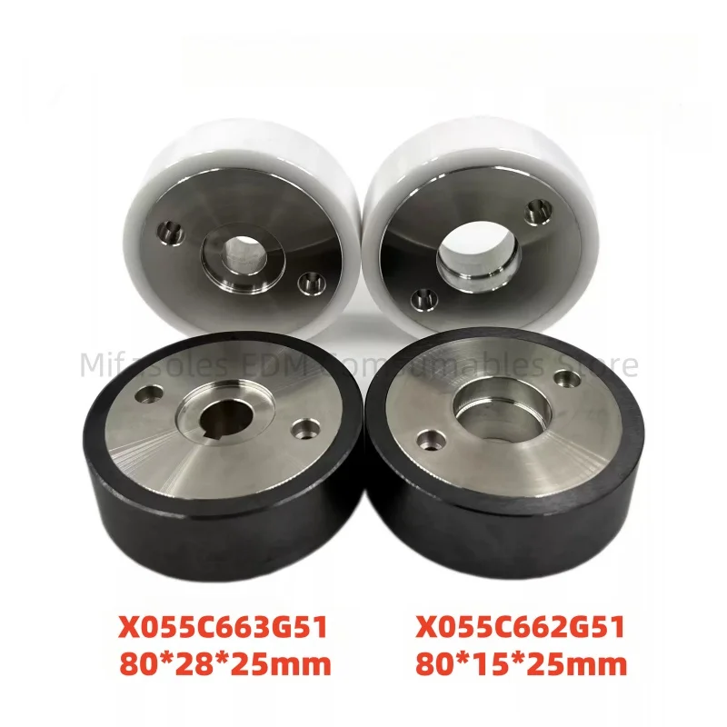 

EDM Capstan Roller M411 X055C663G51 80x28x25mm M412 X055C662G51 80x15x25mm Ceramic Pinch Roller For Mit subishi Wire Cut Machine