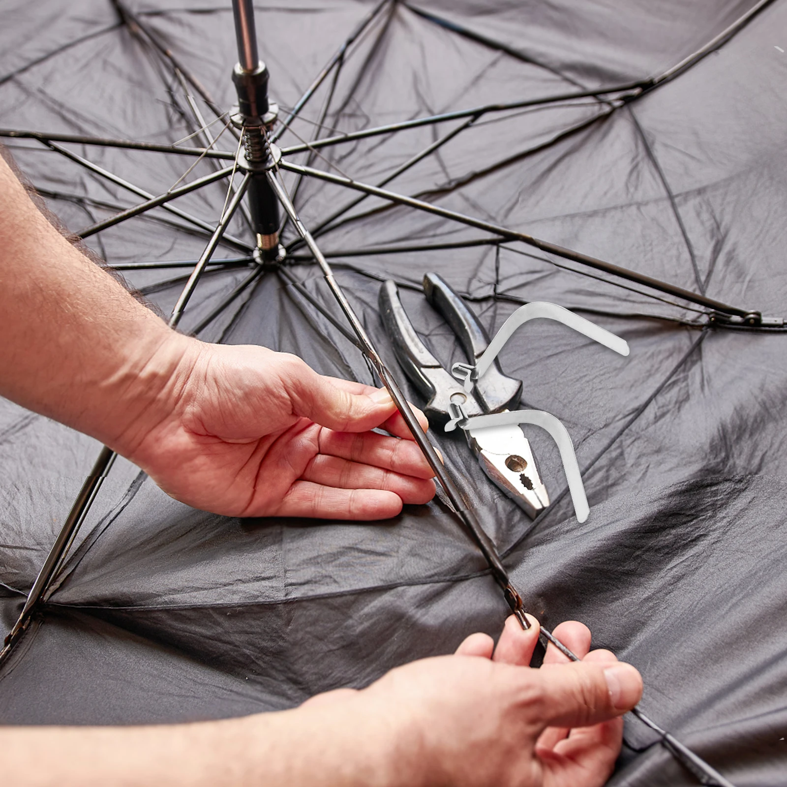 

10pcs Steel Clip 6Mm Locking Tube Pin For Tent Pole Kayak Paddle Umbrella Repair Snap Spring Clips Pole Spring Clip Umbrella