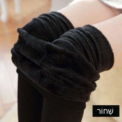Thickened Fleece Women's Tight Pants Ankle Length Integrated Winter Warm Trousers for Autumn And Winter Online Exclusive