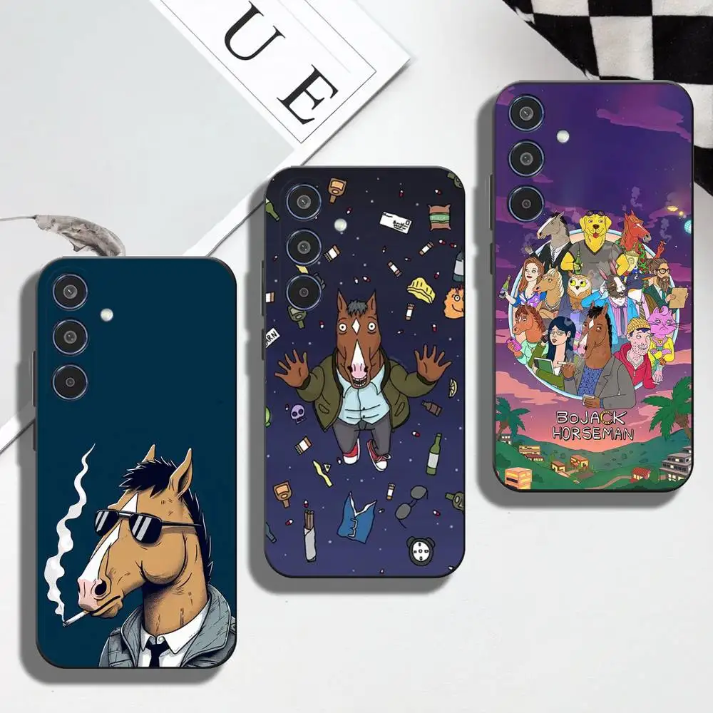 B-BoJack H-Horseman Phone Case For Samsung Galaxy A12 13 Note 10Pro 20Ultra A20 21 30 31 40 41 A71 Cover TPU Protective Soft