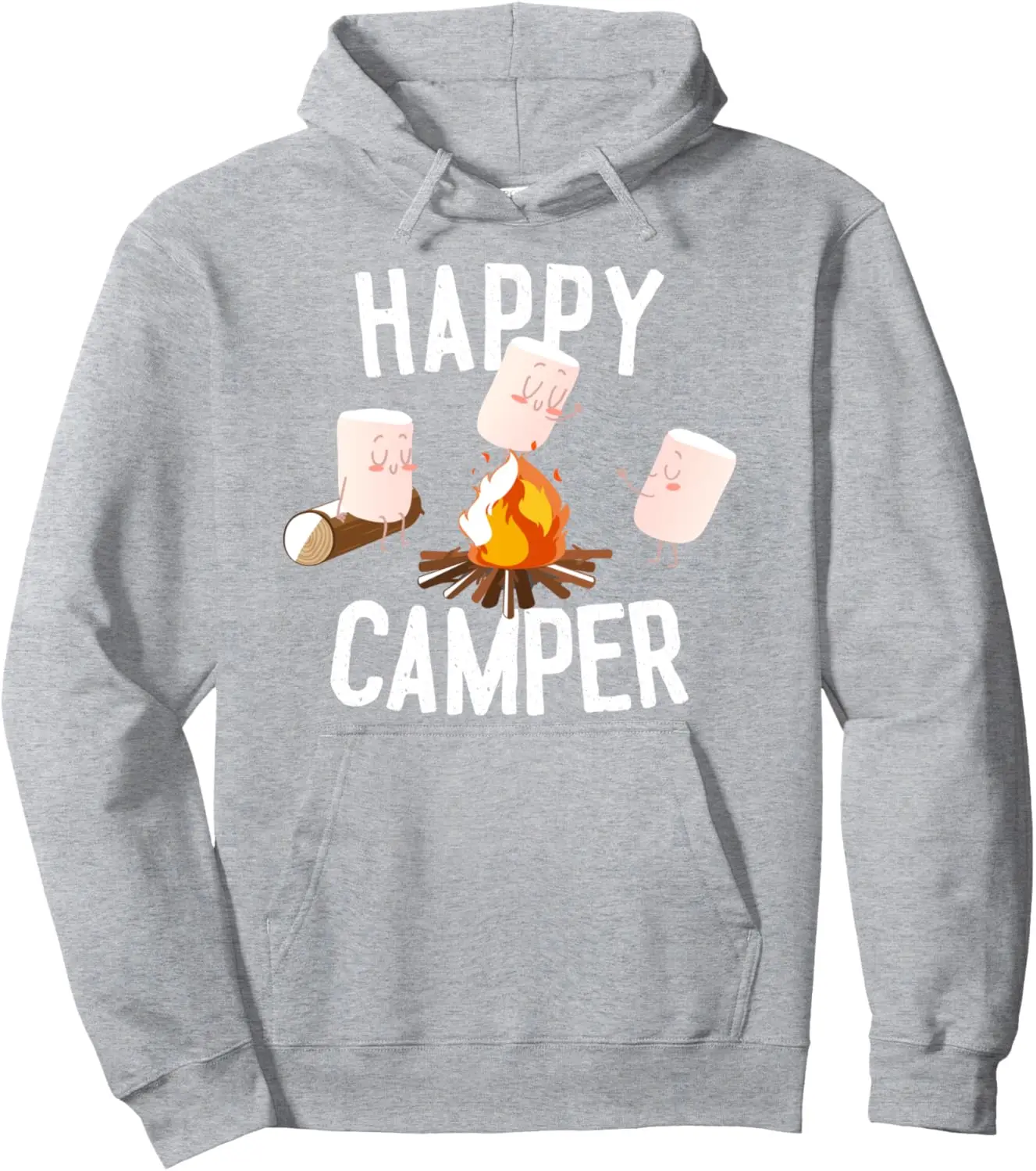 Funny Happy Marshmallow Camper Cute for Kids Women Men Pullover  Women Mens Sweatshirt Customizable Kawaii Clothes