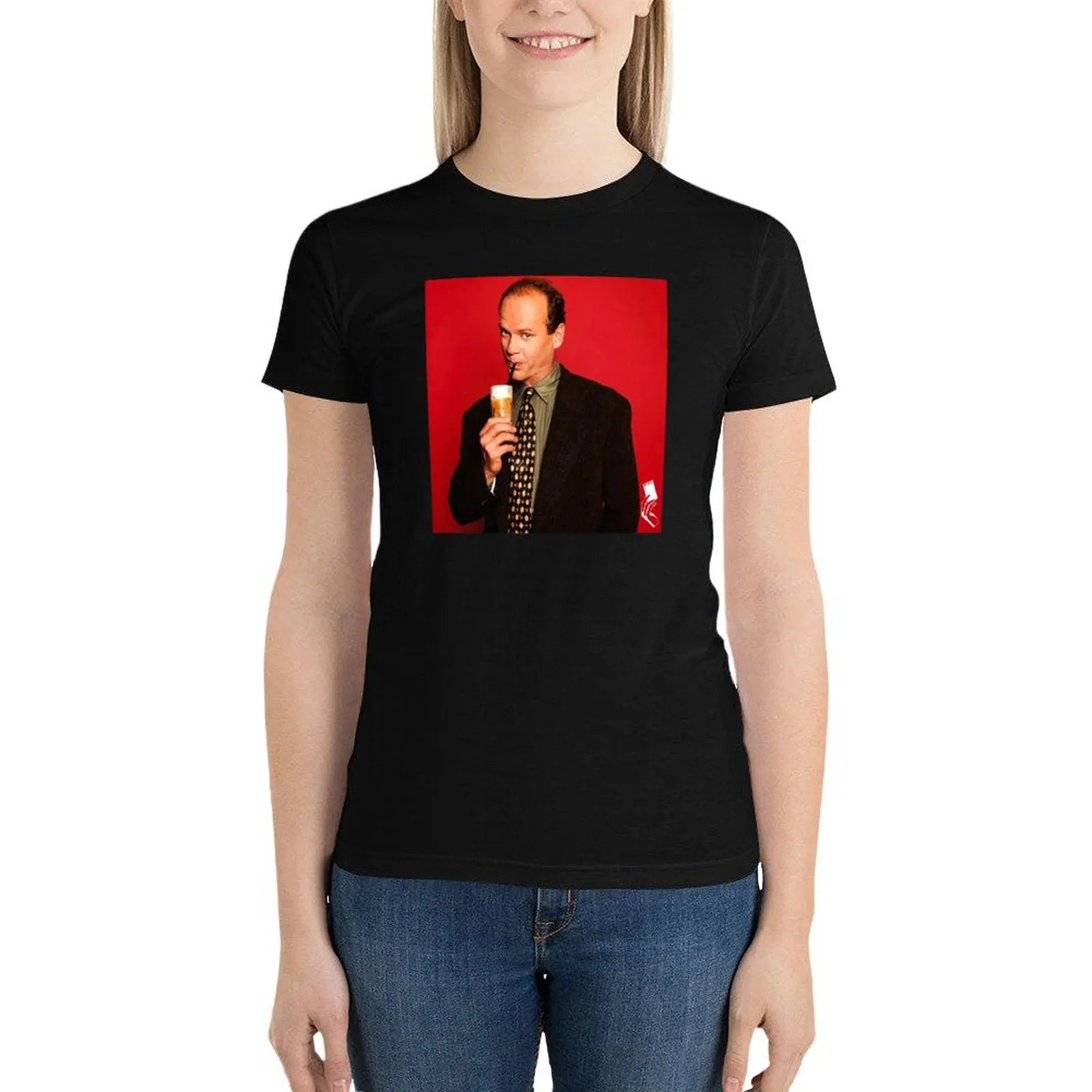 

Frasier Crane T-Shirt Female clothing graphics vintage clothes Blouse T-shirt Women