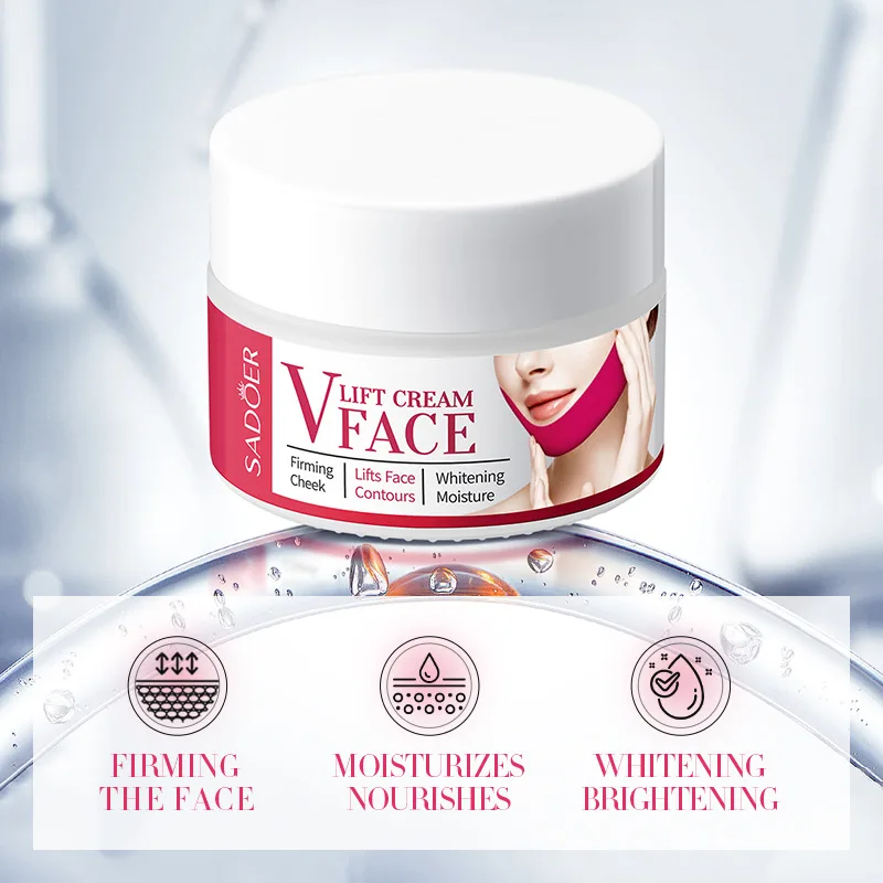 V Line Face Shaper Face Lifting Cream Facial Lifting Tightening Slimming Cream Double Chins Reducer Cream Beauty Products