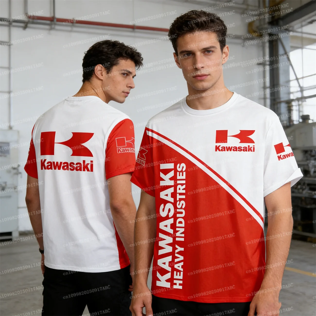 

（Kawasaki ）Men Tshirt Kawasaki Tshirt Motorcycle Tshirt 3D Printing Cycling T-Shirt Women's Tshirt Casual Sports Top Man T-Shirt