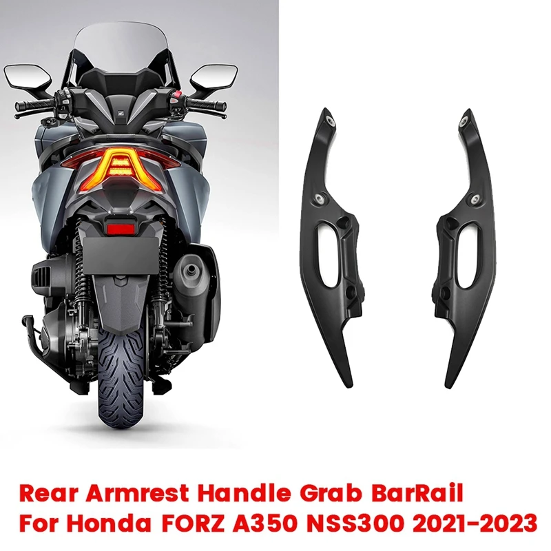 

Q2-1Pair Motorcycle Rear Armrest Handle Grab For Honda FORZ A350 NSS300 2021-2023 Aluminum Alloy Rear Handle Barrail