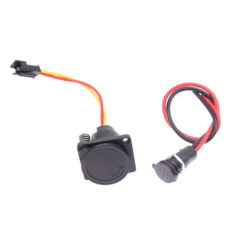 1PC Electric Bicycle Charging Head Lithium Battery Output Line Round Male And Female Base Dc2.1 / 2.5 Charger Plug Socket