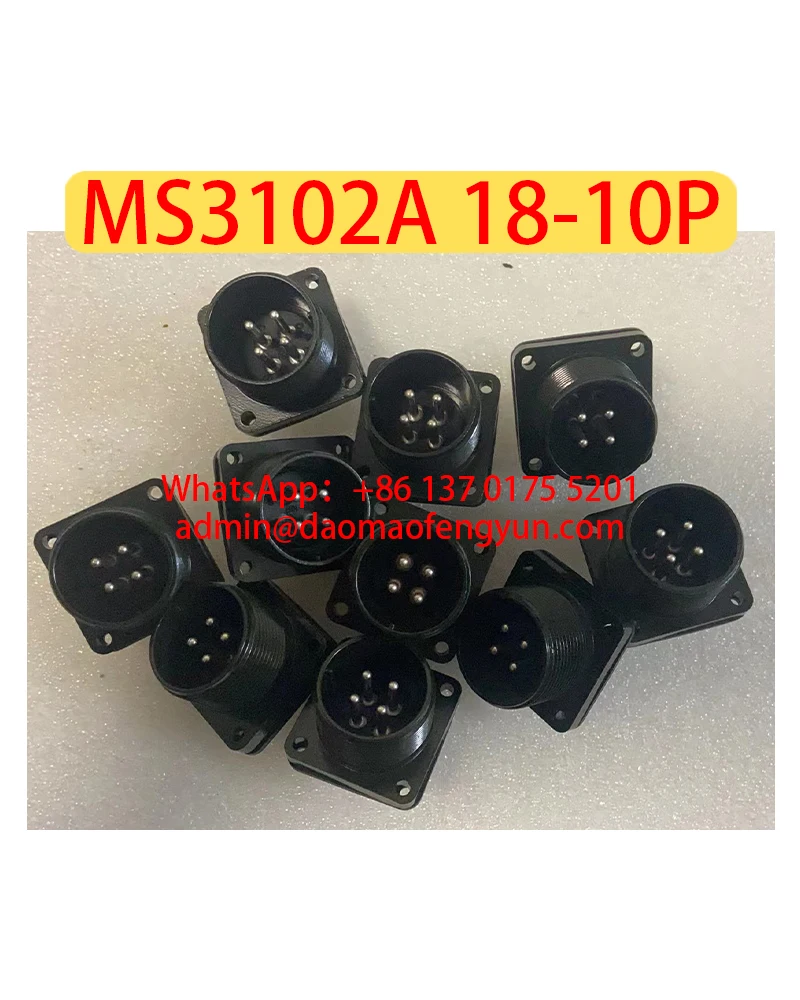 

MS3102A 18-10P Brand new Military standard 4-pole aviation plug Wiring harness connector 4-pole servo motor aviation plug