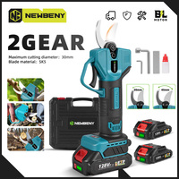 NEWBENY 30MM Cordless Electric Pruning Shear 2 Gears Fruit Tree Garden Bonsai Beautify Pruning Tool For Makita 18V Battery Pin