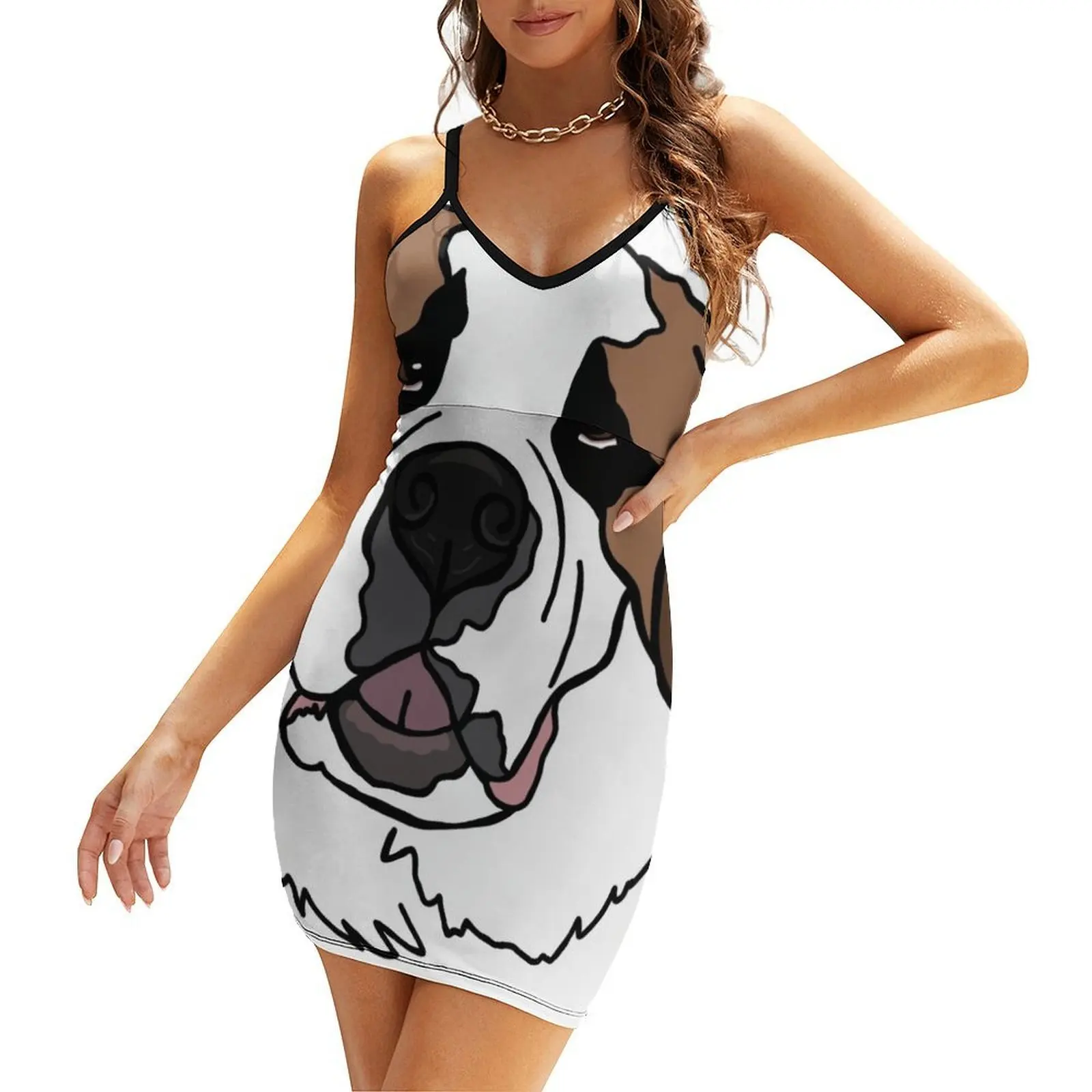 

Sulley the Saint Berner Sling Dress women party dresses dress summer party dresses woman luxury woman party dress