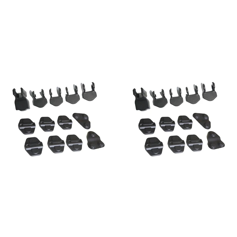 

2X Door Lock Cover & Door Screw Cover Trim Accessories For Jeep Wrangler JL 2018-2022 Gladiator JT 2020-2022