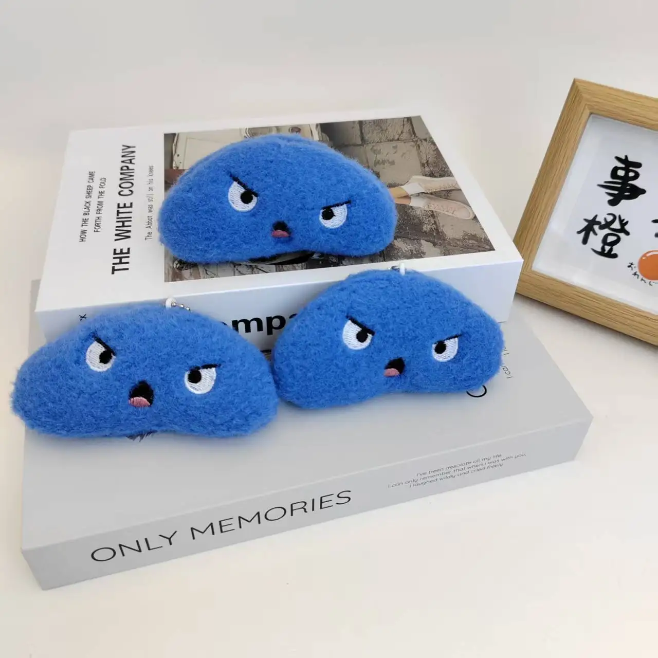 Różowo-Niebieski Kreskówkowy Pluszowy Wisiorek Zabawka Pluszowa Roślina Fasolka Lalka Zawieszka do Plecaka Ozdoby Brelok Prezent Urodzinowy dla Dzieci