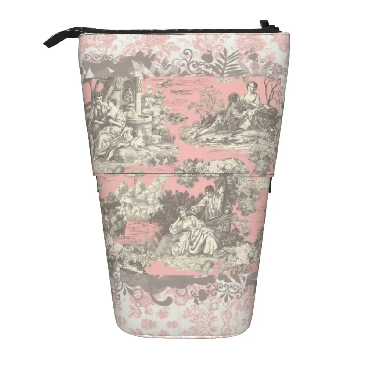 

Корейский пенал Toile De Jouy на заказ для девочек и мальчиков, французский мотив, флора, большая вместительная сумка для ручек, коробка для канцелярских принадлежностей