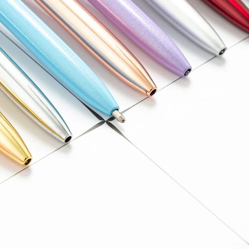 Metal Ballpoint Pen Guest Sign-in Pen Twist Action for Restaurant Hotel Office Reception Business Signing Pen Black