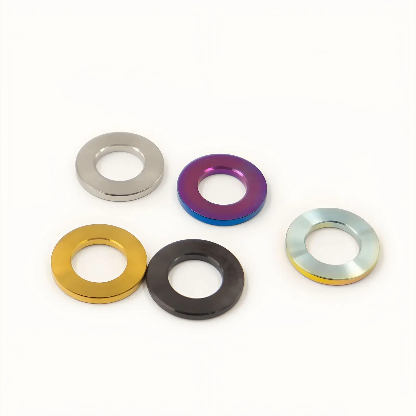 Titanium Alloy Flat Washers for M5 M6 M8 M10 Bolts Bike Motorcycle Car Screws Fasteners Durable Hardware Accessories