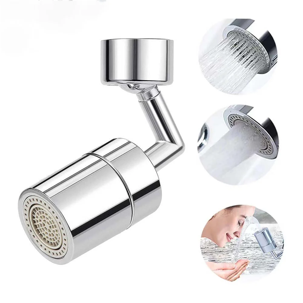 720 Rotatable Universal Kitchen Faucet Anti-Splash Aerator Bathroom Tap Sprayer Saving Water Tap Nozzle Extender Adapter