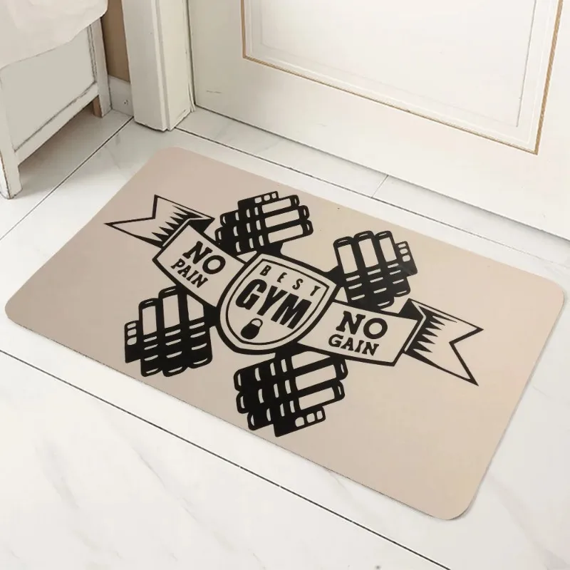 PowerHouse GYM Foot Mat Home Decoration Carpet for Bedroom Mats Doormat Exterior House Entrance Mat Room Rugs Bathroom Rug Bath